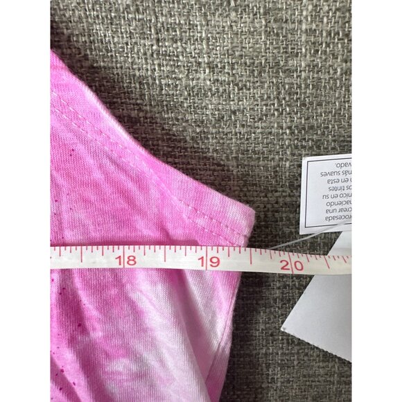 Nickelodeon Spongebob Pink Tie-Dye Sleeveless Tank Top M (7-9) Summer Beach - Picture 5 of 6